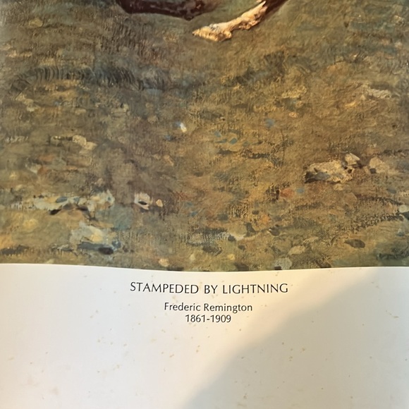 Vintage “Stampeded By Lightning” Frederic Remington Print - Picture 4 of 15